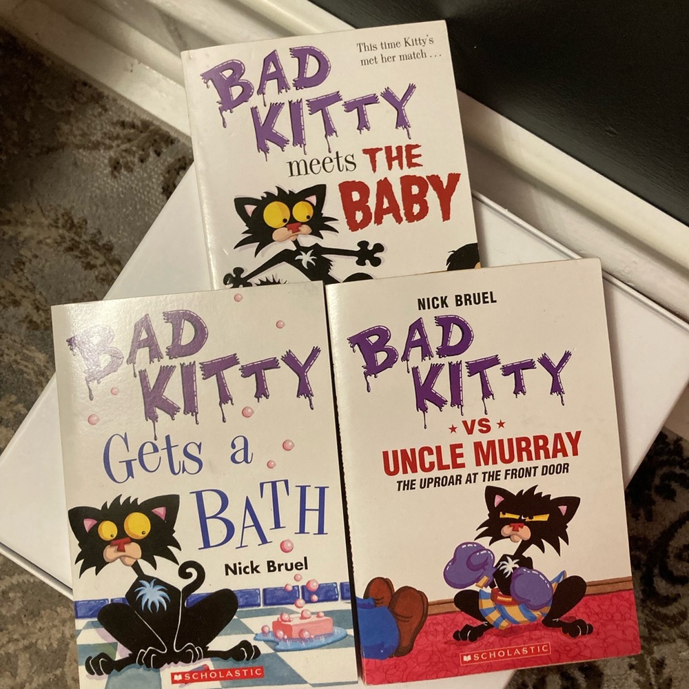 (3 for $25) Lot of 3 BAD KITTY Books